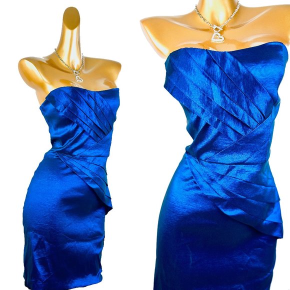 Vintage Dresses & Skirts - Vintage  y2k 90s prom homecoming strapless dress